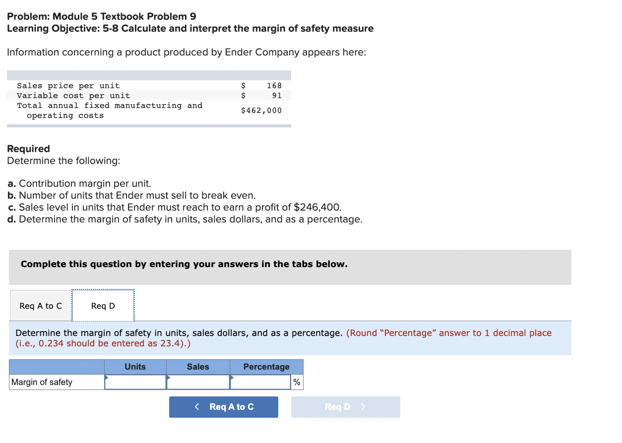 Solved Problem: Module 5 Textbook Problem 9 Learning | Chegg.com