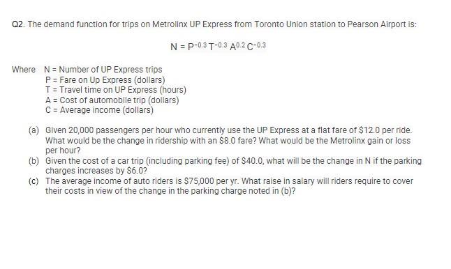 Park and ride - UP Express, Pearson Airport to Union Station