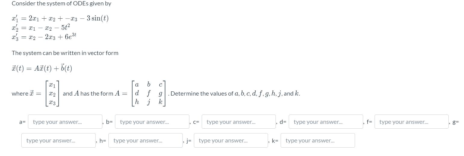 Solved Consider The System Of Odes Given By X I 2x1 X Chegg Com