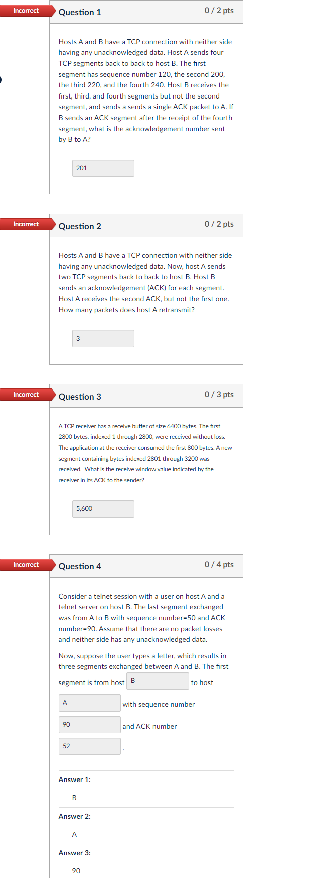 Solved Hosts A and B have a TCP connection with neither side | Chegg.com