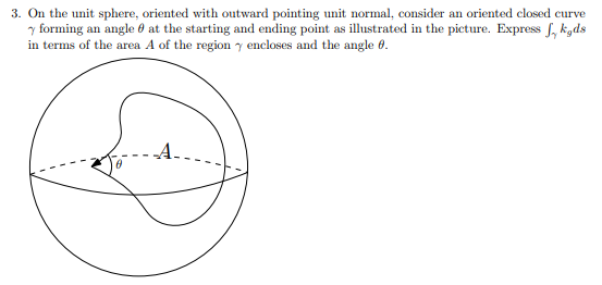 Solved 3. On the unit sphere, oriented with outward pointing | Chegg.com
