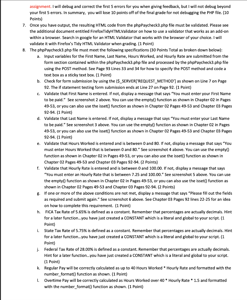 Solved Paycheck Calculator V 3 This Paycheck assignment is | Chegg.com