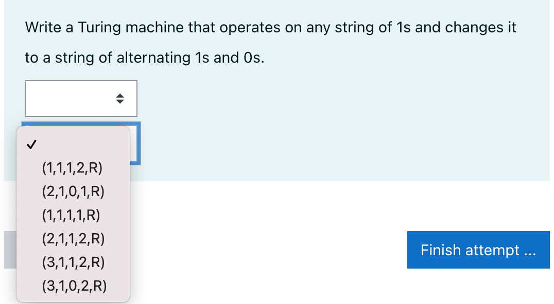 Solved Write a Turing machine that operates on any string of | Chegg.com