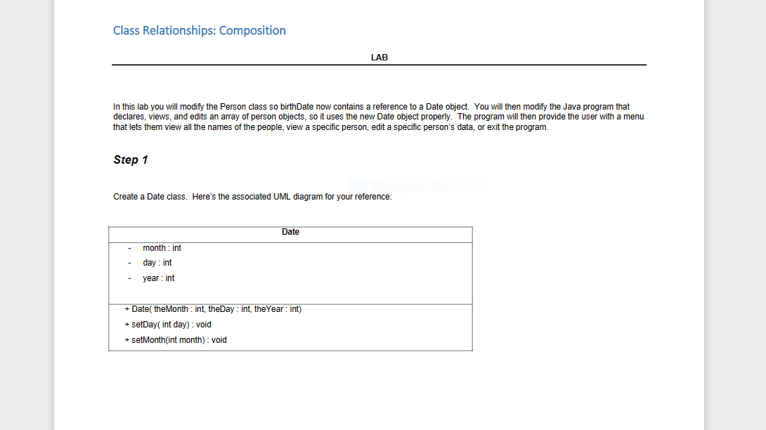 Solved n this lab you will modify the Person class so | Chegg.com