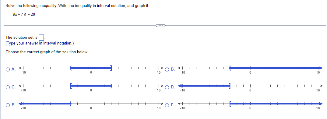 Solved Solve the following inequality. Write the inequality | Chegg.com