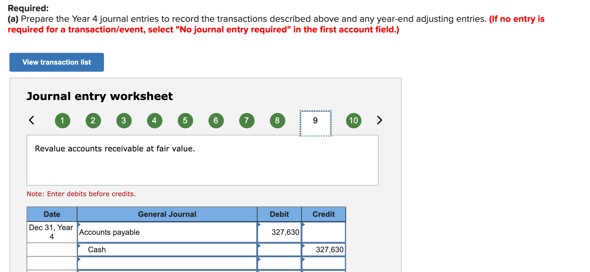 Solved Required: (a) Prepare the Year 4 journal entries to | Chegg.com