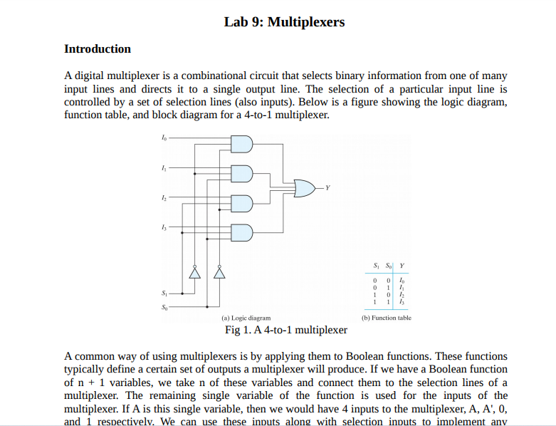 8 To 1 Multiplexer Logic Circuit Diagram - Circuit Diagram