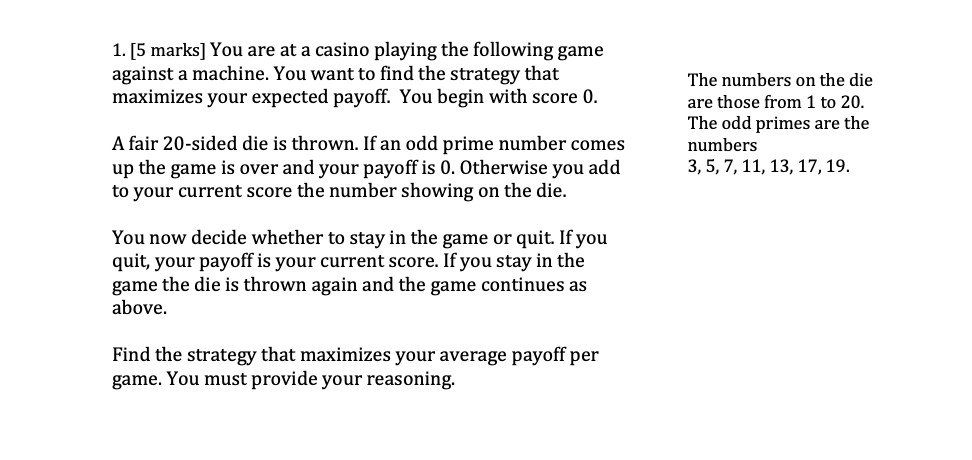Casino Number Game