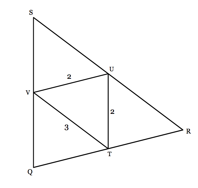 Solved Triangle Tuv Is Formed By Connecting The Midpoints Of 6495