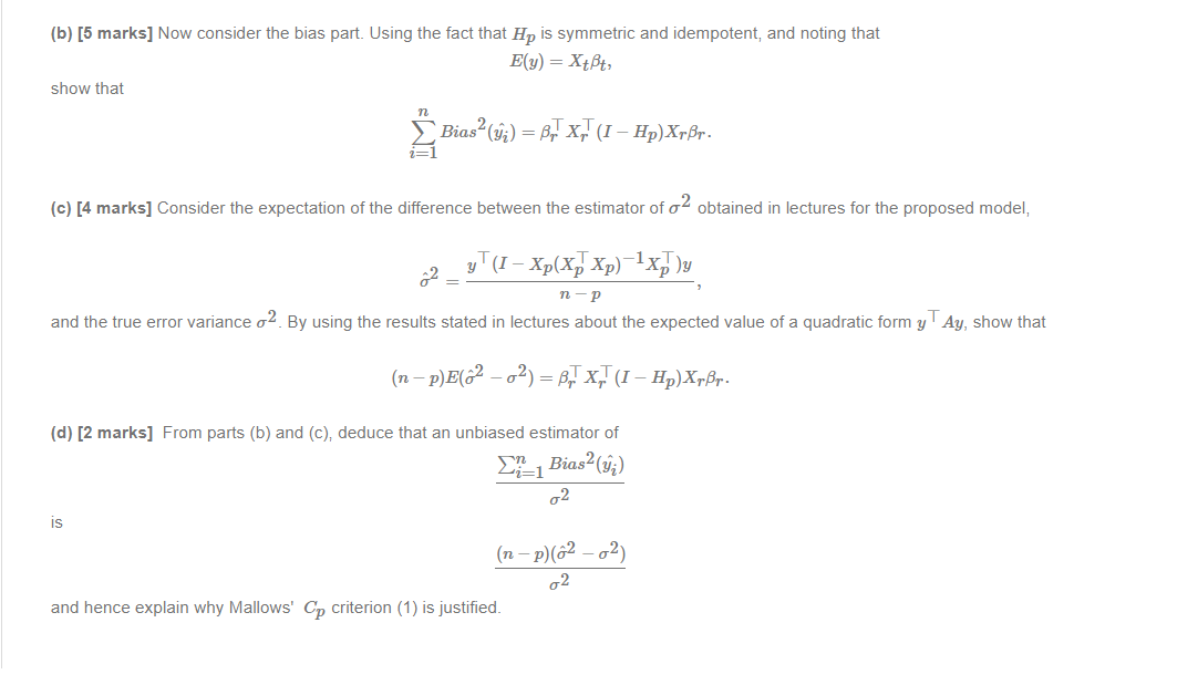 Solved Question 2. [15 Marks] In This Question We Consider | Chegg.com