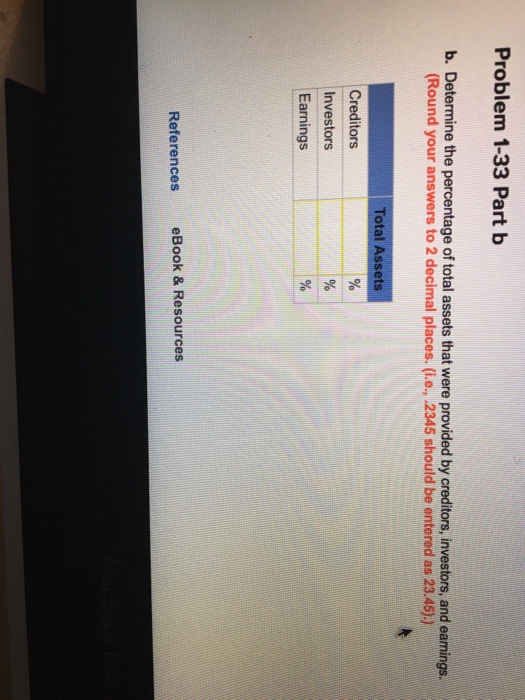 Solved Problem 1-33 Part B B. Determine The Percentage Of | Chegg.com