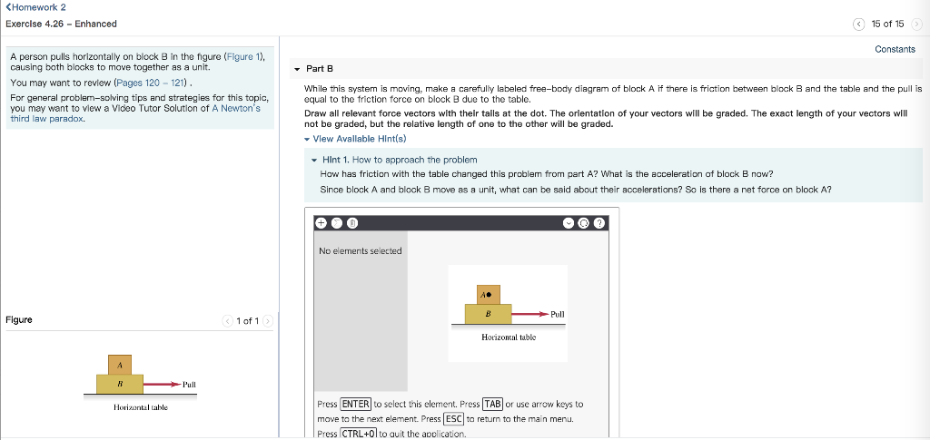 Solved A Person Pulls Horizontally On Block B In The Figure | Chegg.com