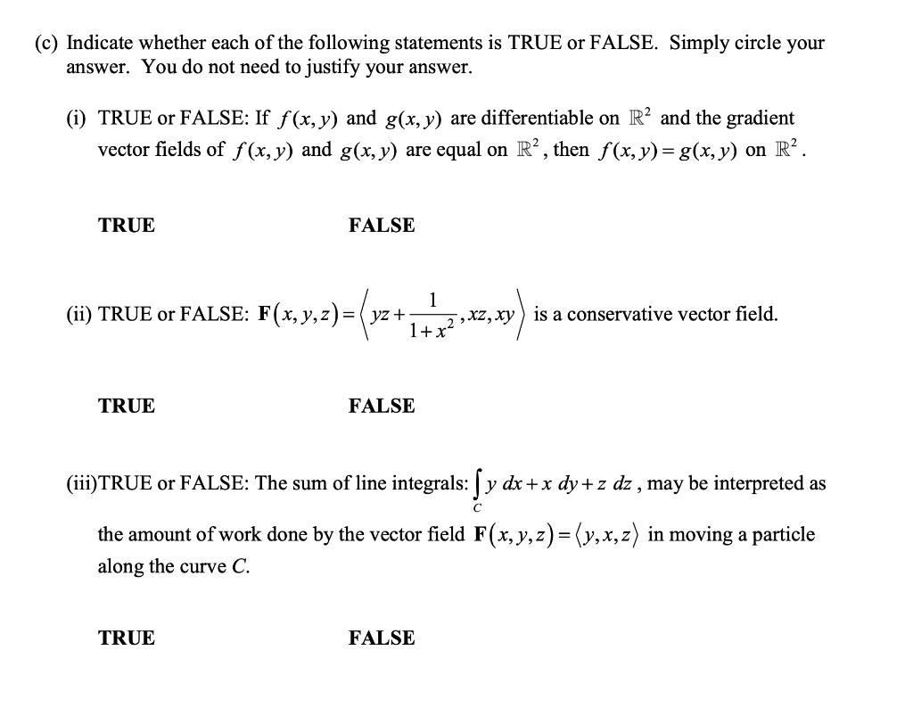 Solved Indicate whether each of the following statements is | Chegg.com