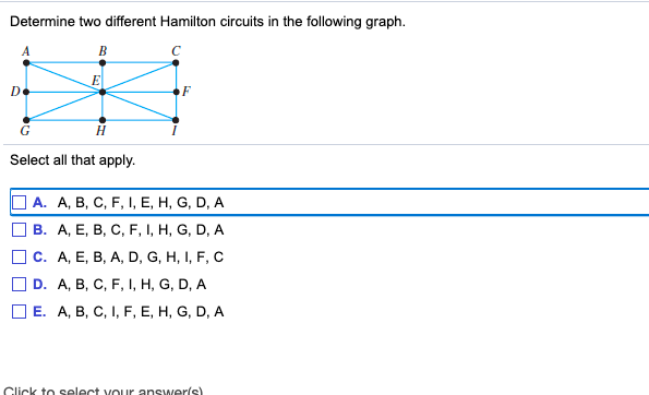 Solved Determine Two Different Hamilton Circuits In The F Chegg Com