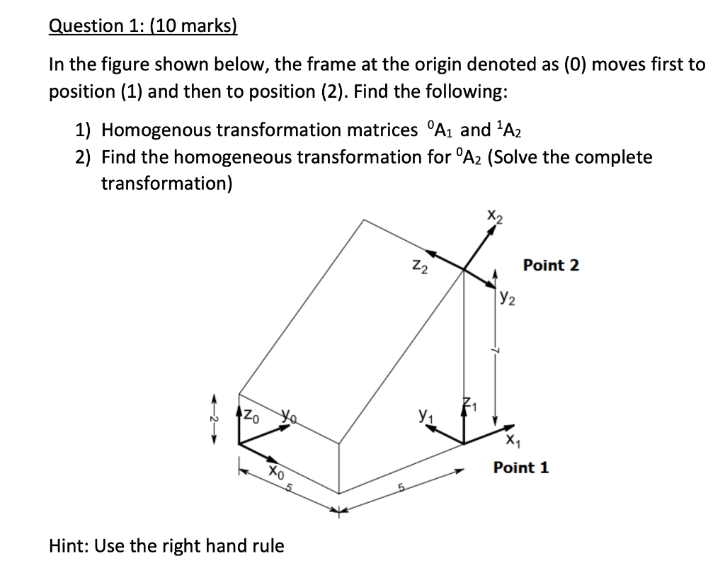 Solved Question 1: (10 marks) In the figure shown below, the | Chegg.com
