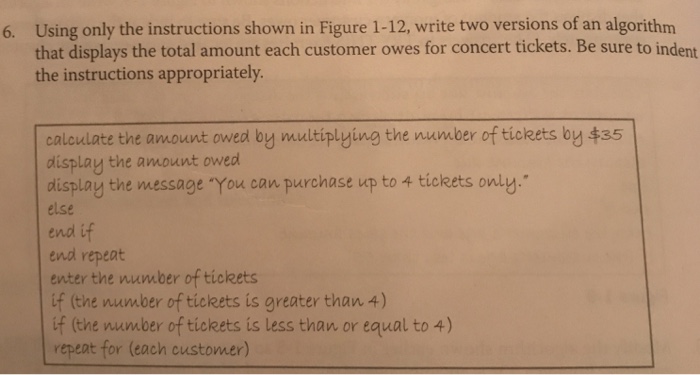 Solved Using only the instructions shown in Figure 1-12, | Chegg.com