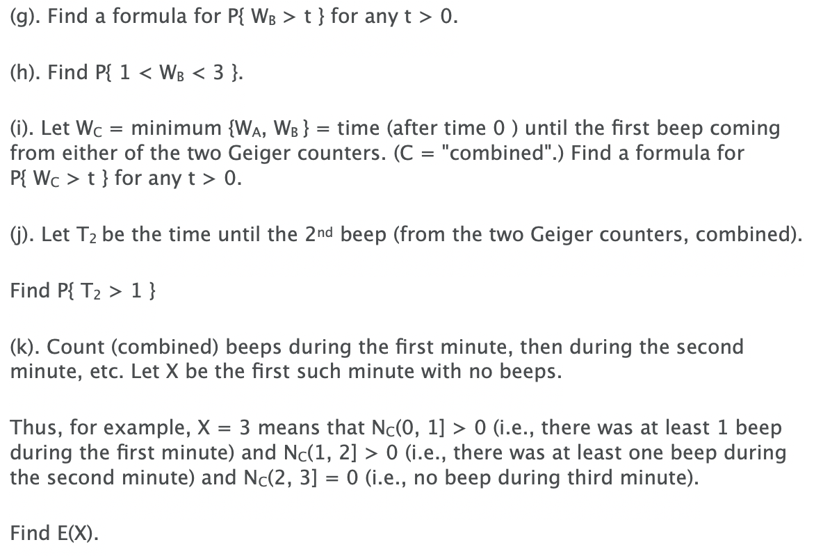 PROBLEM 2. There are two Geiger counters in a physics | Chegg.com