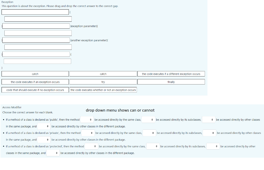 Solved Exception This question is about the exception. | Chegg.com