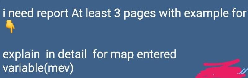 Solved i need report At least 3 pages with example for | Chegg.com