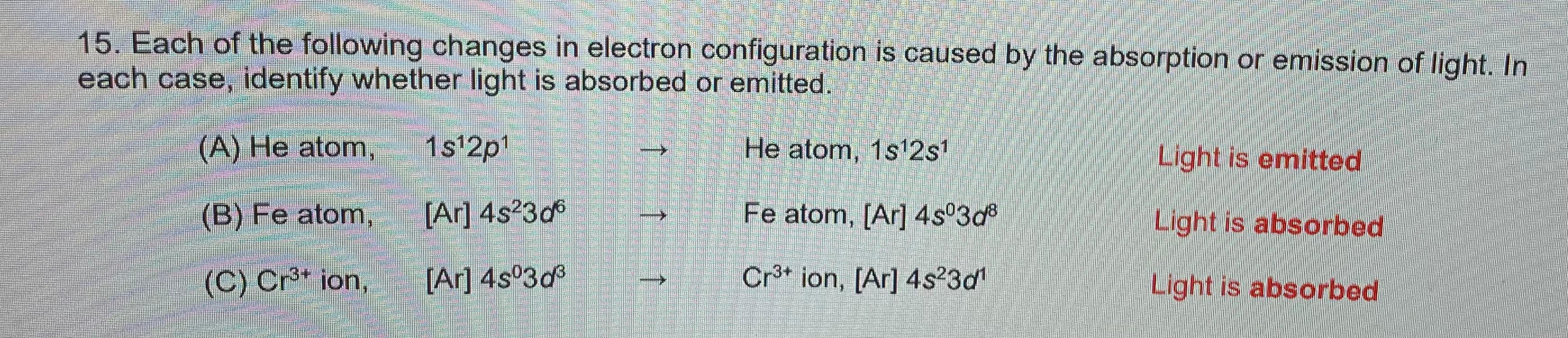 solved-15-each-of-the-following-changes-in-electron-chegg