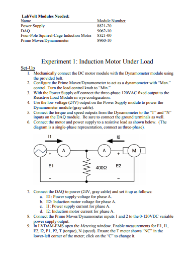 Dynamometer Module LabVolt Modules Needed: Name Module Number Power | Chegg.com