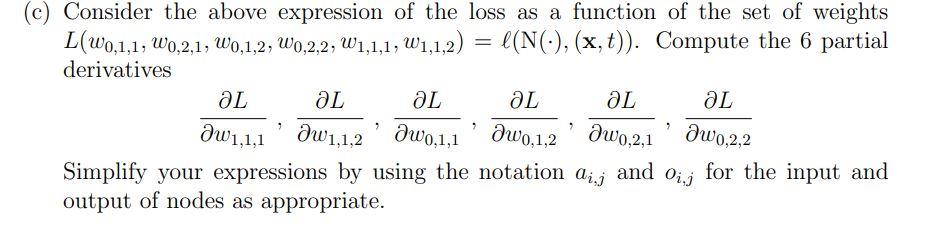 Solved 1. Backpropagation Consider a neural network with one | Chegg.com