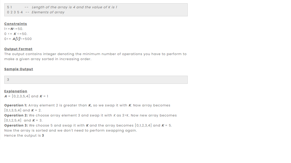 Solved Array Operations: Swap the Values You are given array | Chegg.com