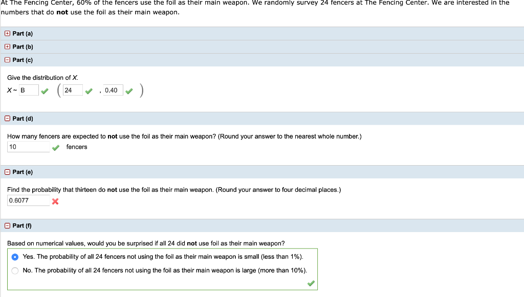 Solved At The Fencing Center, 60 of the fencers use the