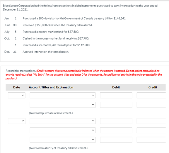 Solved Blue Spruce Corporation had the following | Chegg.com