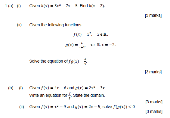 Solved I Given H X 3x2−7x−5 Find H X−2 Ii Given The