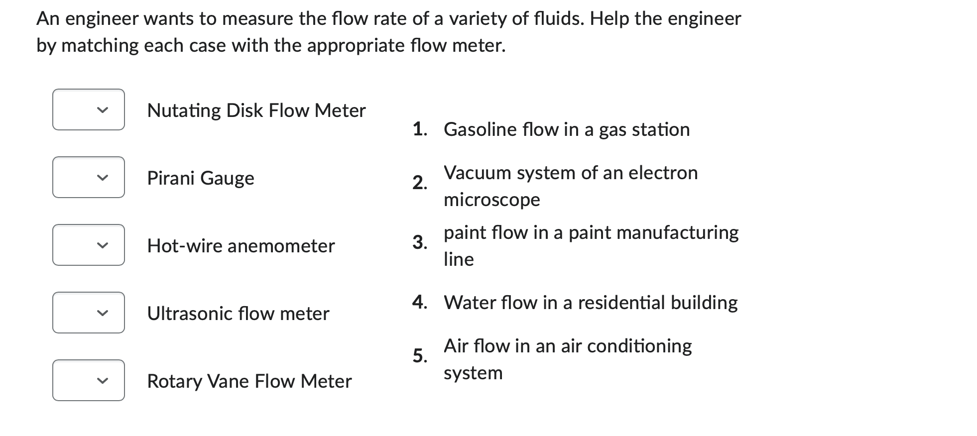 An engineer wants to measure the flow rate of a | Chegg.com