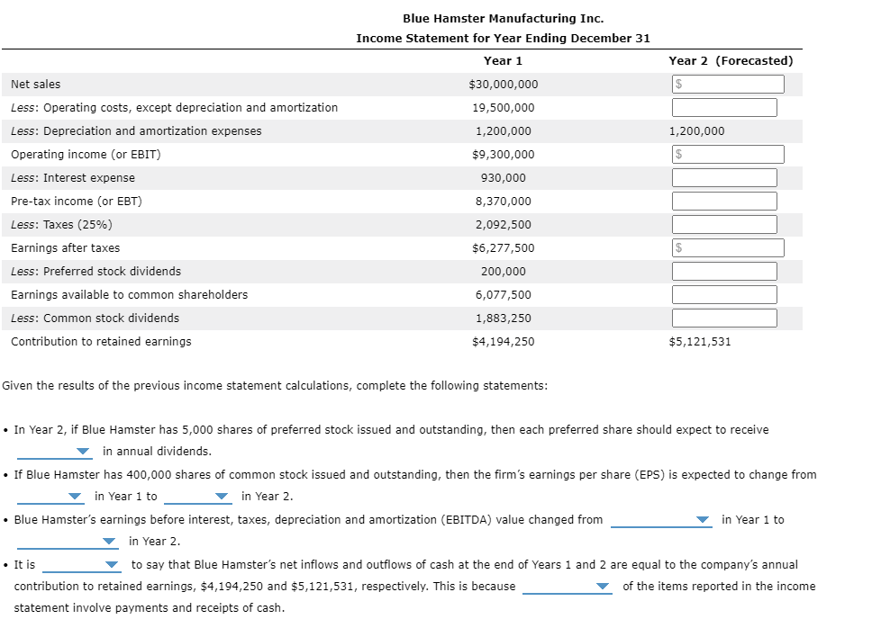 Solved The income statement is prepared using the generally | Chegg.com