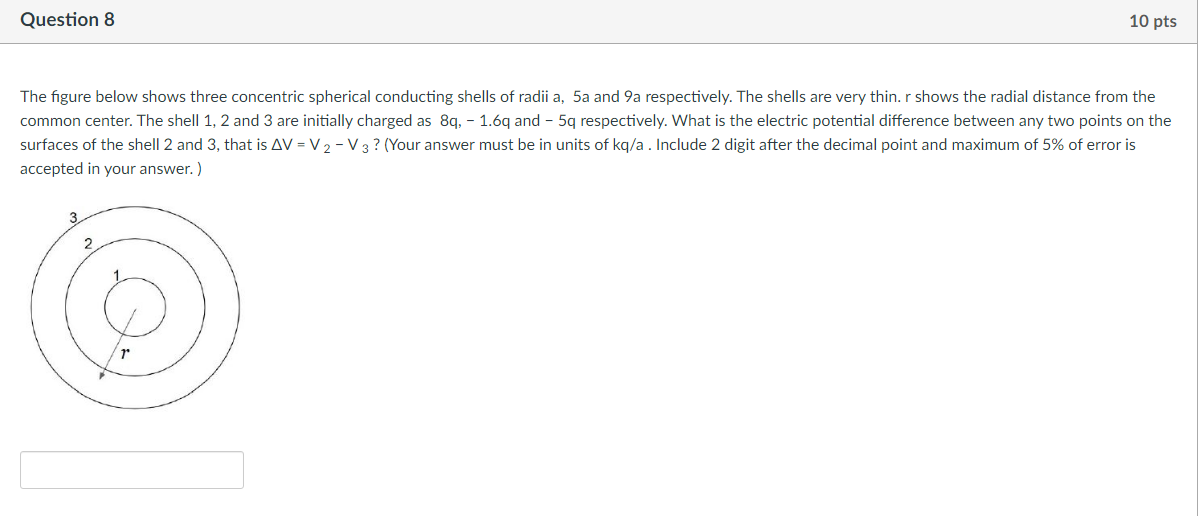 Solved Question 8 10 pts The figure below shows three | Chegg.com