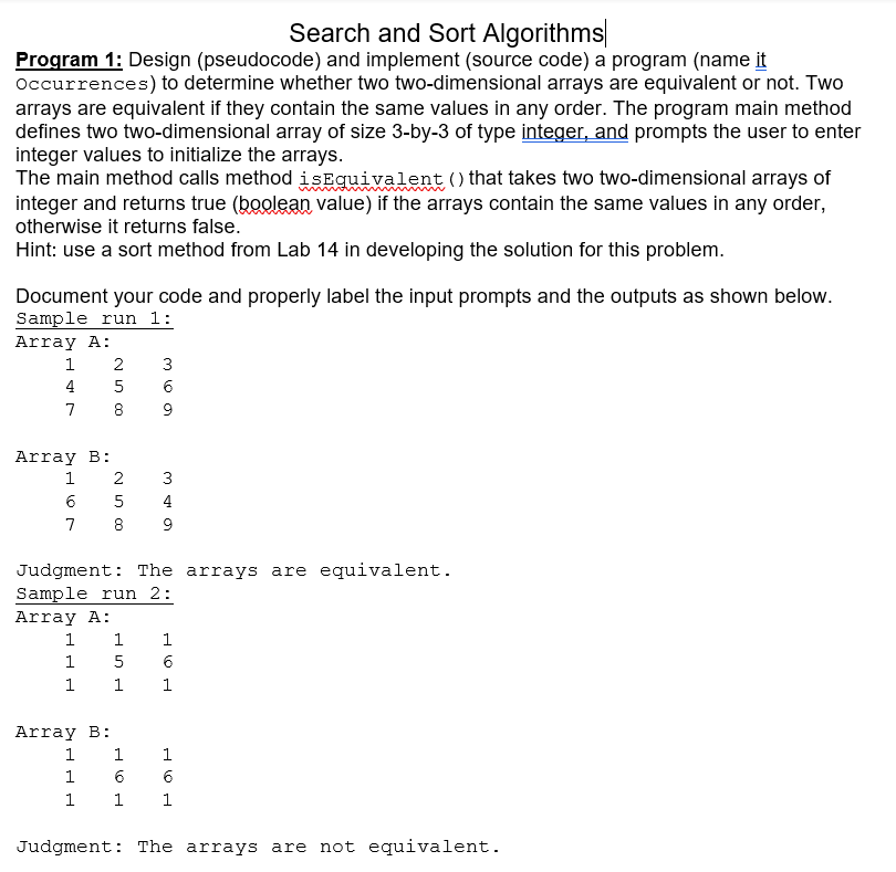 Pseudocode Array