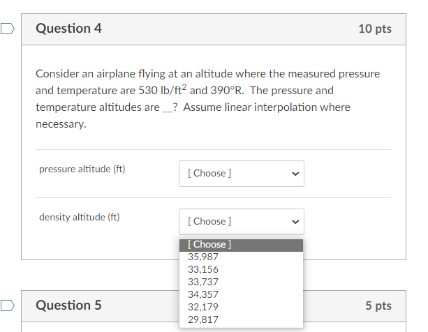 Solved Question 4 10 Pts Consider An Airplane Flying At An 