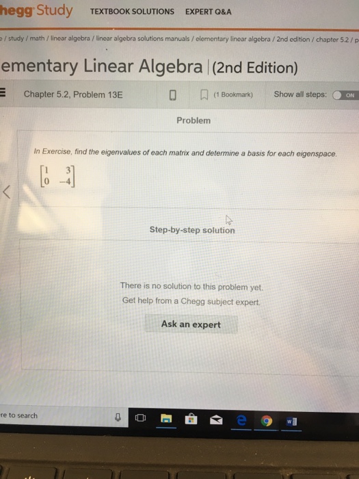 Solved hegg Study TEXTBOOK SOLUTIONS EXPERT ORA o/ | Chegg.com