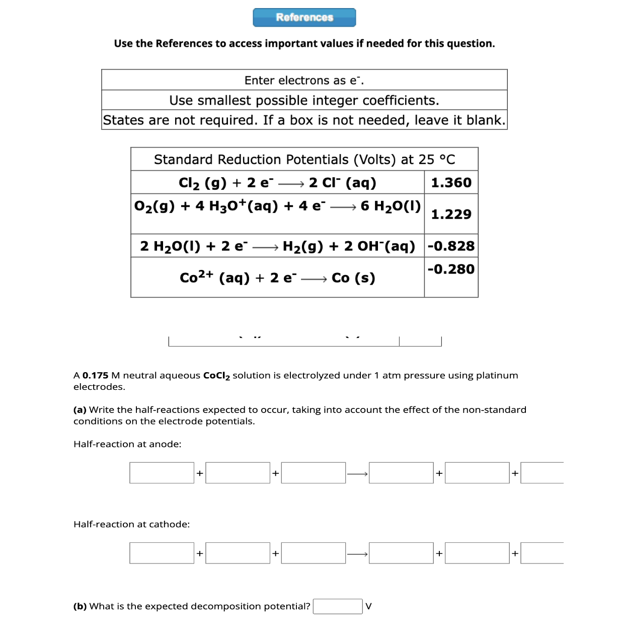 Solved Use the References to access important values if | Chegg.com