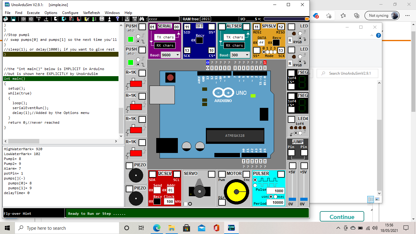 could someone please help with UnoArdusim. I am | Chegg.com