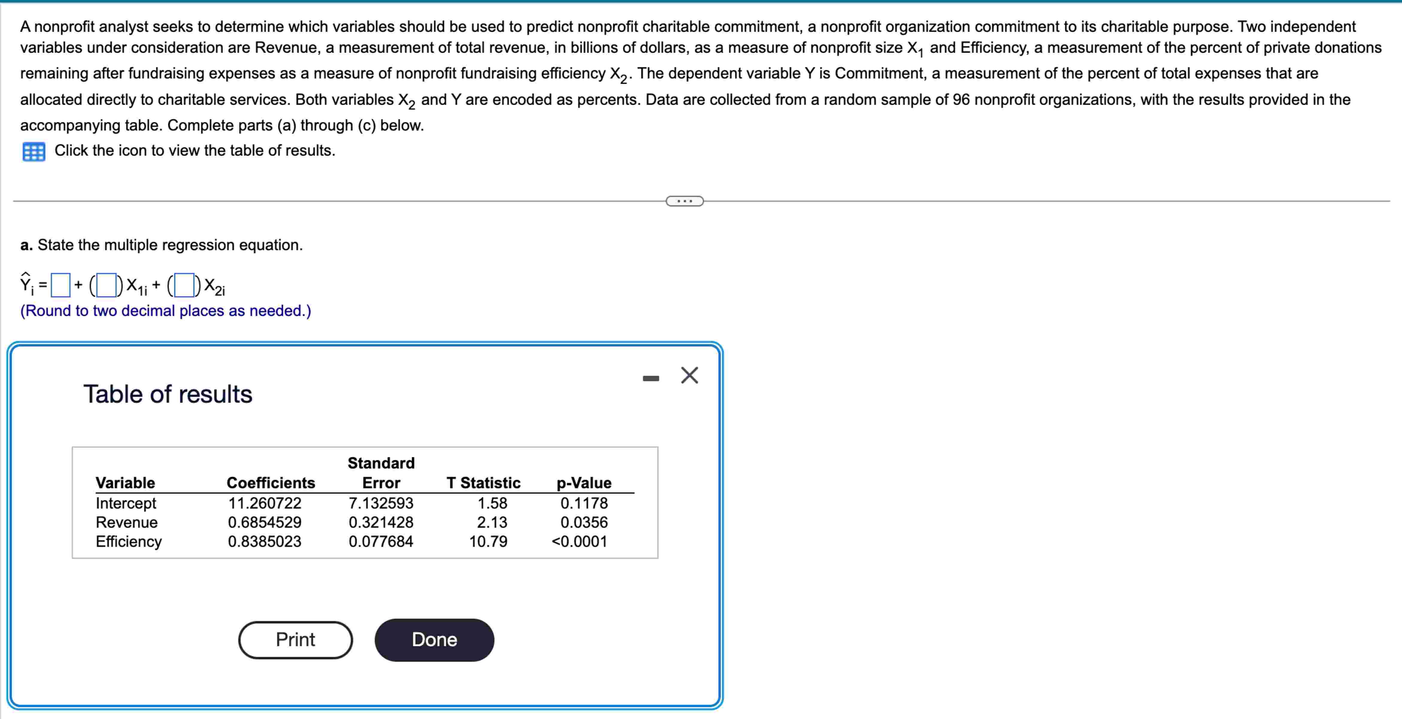 Solved Accompanying Table Complete Parts A ﻿through C