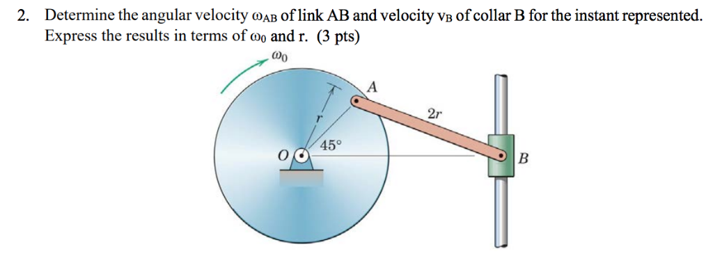 Solved 3. Determine the angular acceleration αAB of link AB | Chegg.com