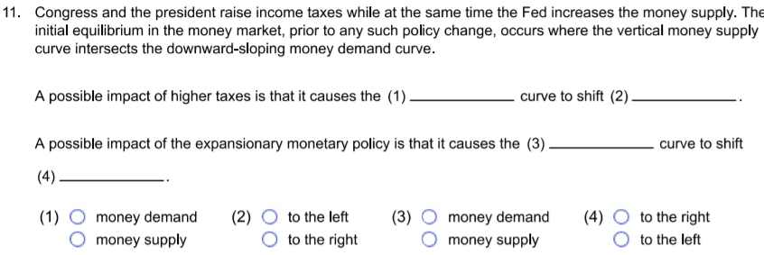 Solved 11. Congress and the president raise income taxes | Chegg.com