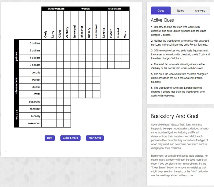 woods characters Notes Active Clues 1. Of Larry and | Chegg.com