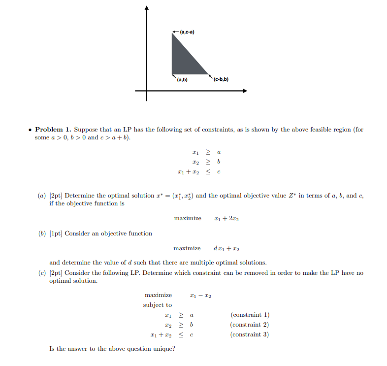 Solved -(a.c-a) (a,b) (c-b,b) • Problem 1. Suppose That An | Chegg.com