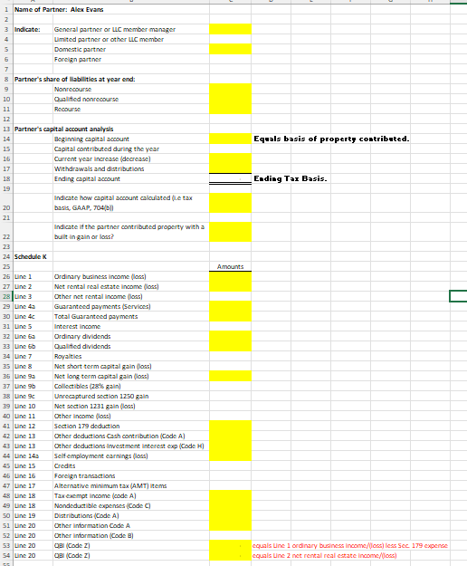 Solved Prepare pages one, four, and five of Form 1065. U. S. | Chegg.com