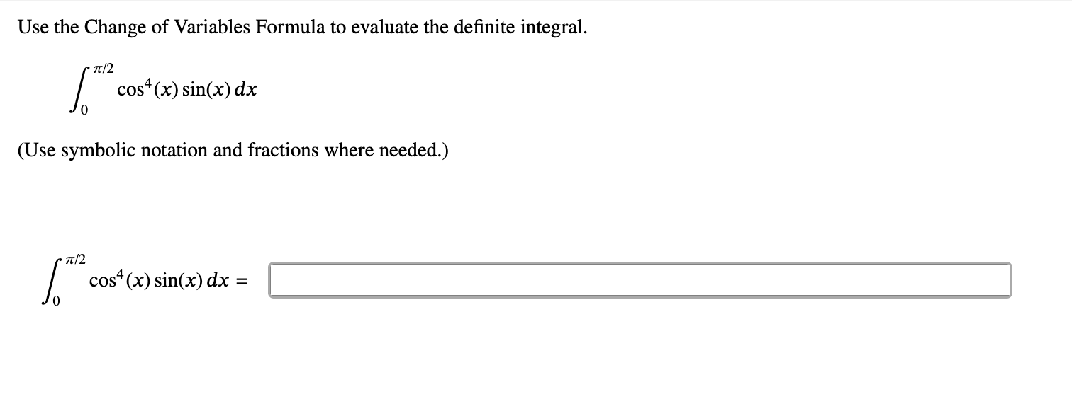 Solved Use the Change of Variables Formula to evaluate the | Chegg.com