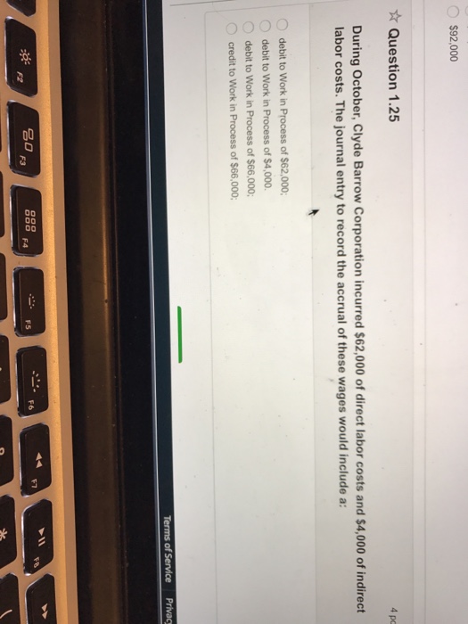 Solved 92 000 4 po Question 1.25 During October Clyde Chegg