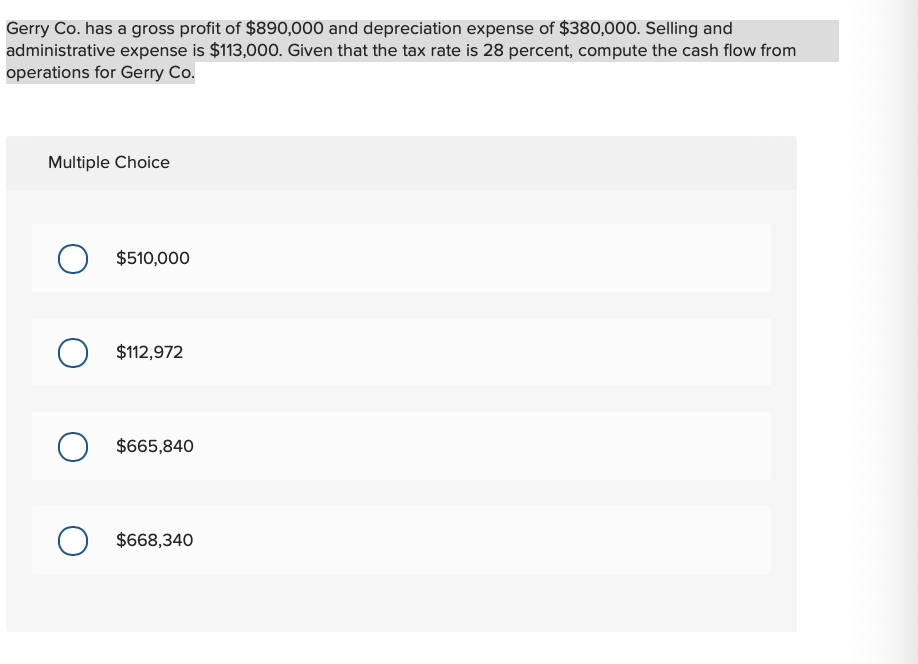 Solved Given the following, what is free cash flow? $273,000 | Chegg.com