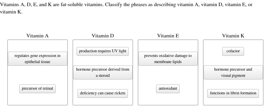 Thiếu Hụt Vitamin và Các Triệu Chứng