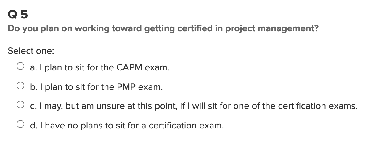 CAPM Answers Free