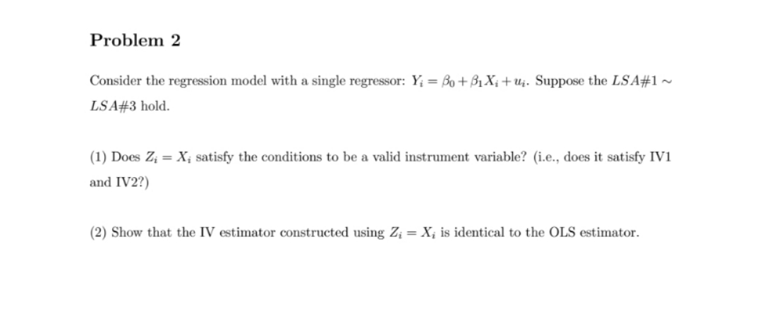 Solved Consider the regression model with a single | Chegg.com